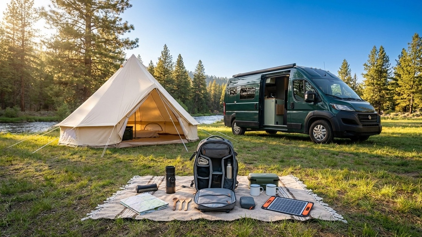 Voyager léger en van ou en glamping : astuces d'experts pour éviter la galère de la valise