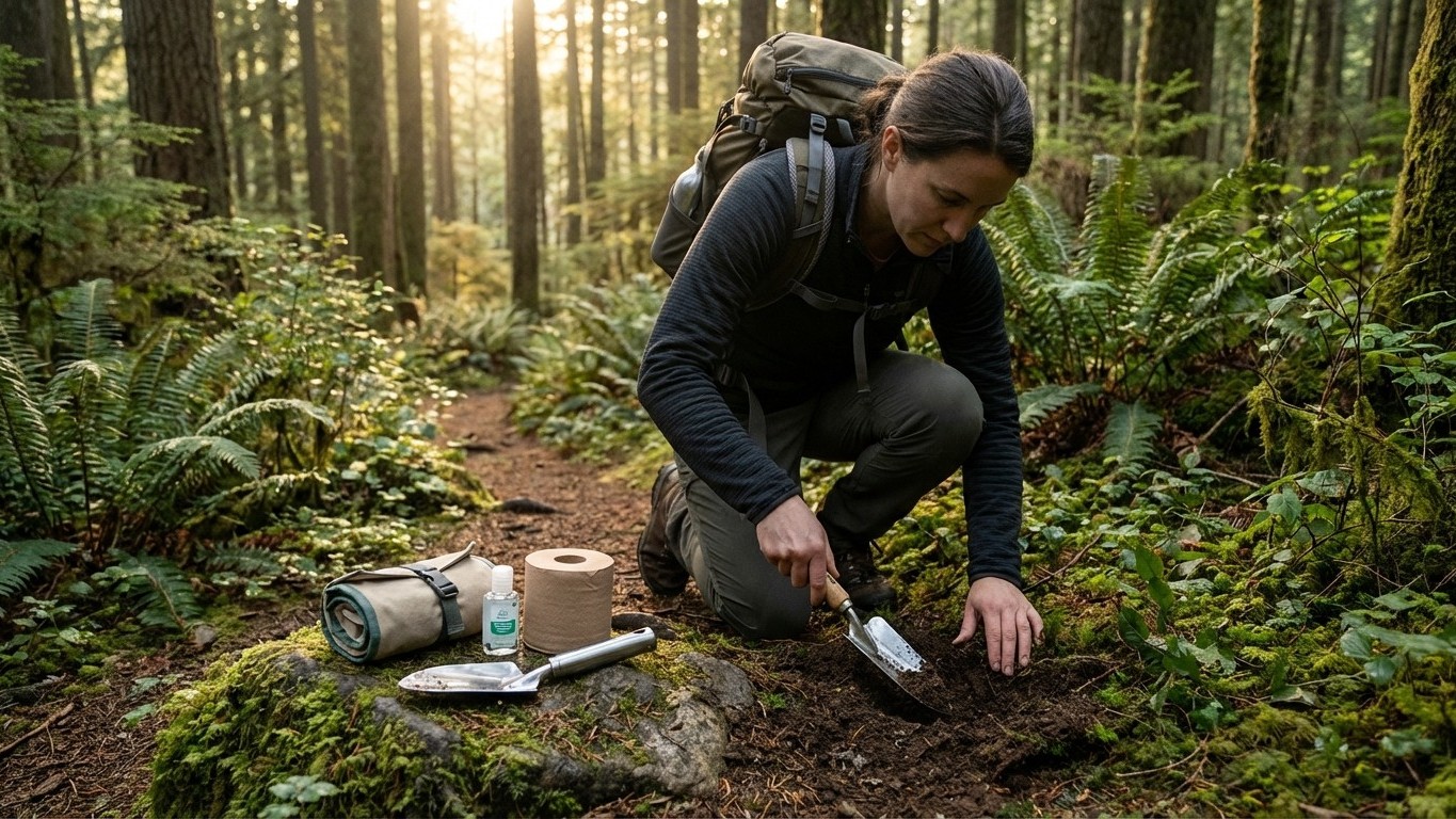 Toilettes en camping sauvage : quoi faire, quoi emporter et règles d’hygiène