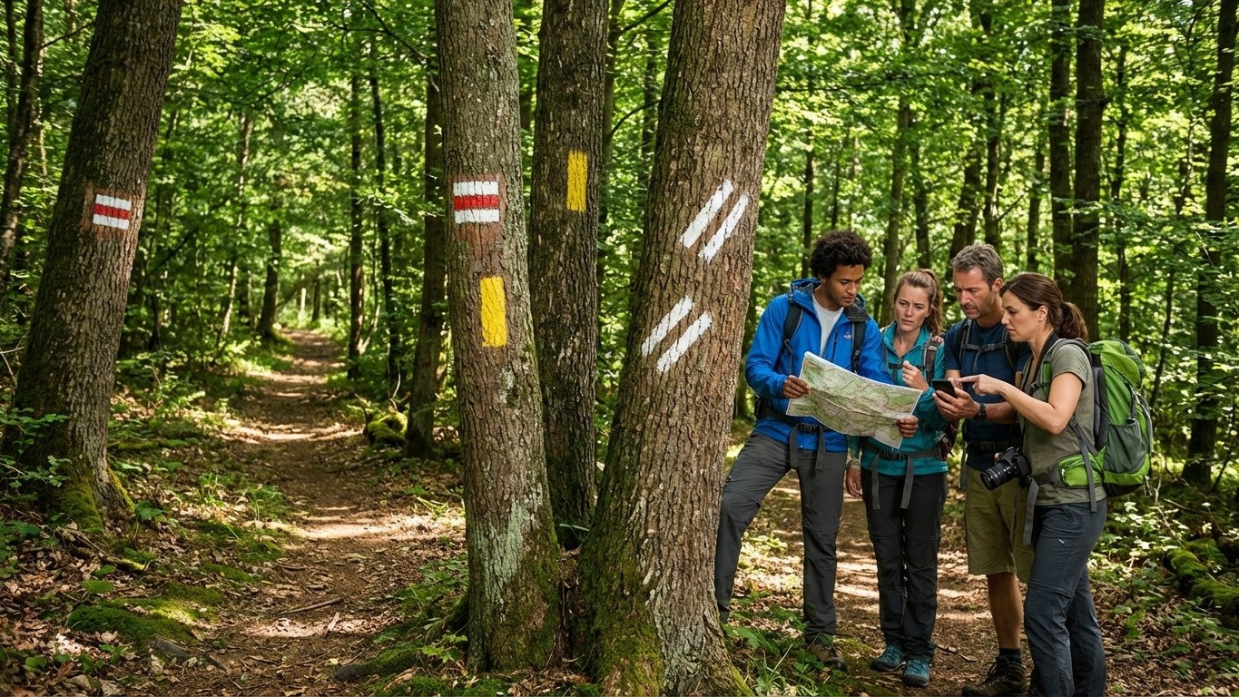 Ces marques peintes sur les arbres que 80% des randonneurs lisent mal sans le savoir