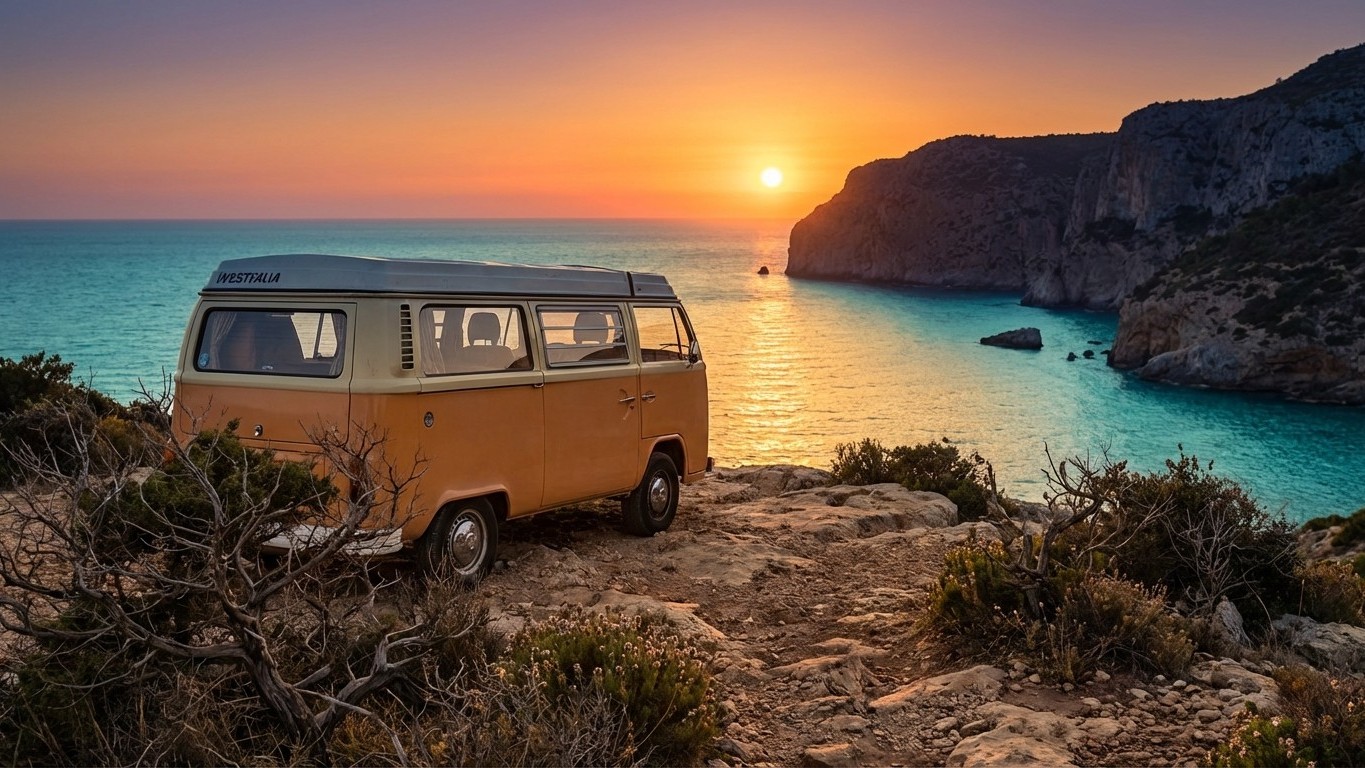 Cette île méditerranéenne méconnue des vanlifers devient le nouveau spot hivernal des camping-caristes