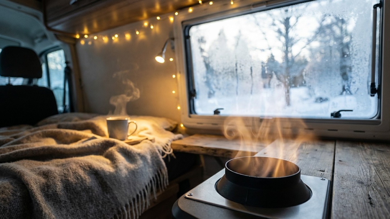 Chauffage en van : un seul de ces trois systèmes tient vraiment tout l'hiver