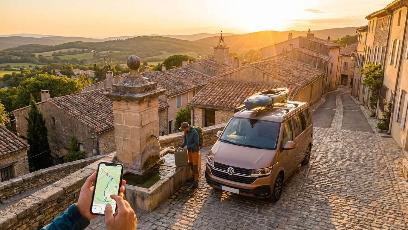 Depuis que j'ai installé cette appli gratuite, je ne paie plus jamais pour remplir mes réservoirs d'eau en van