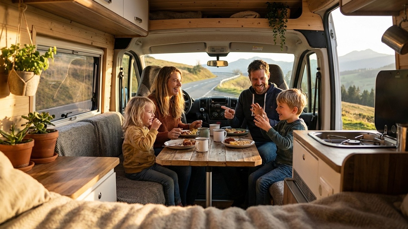 Road trip van Europe en famille : adapter son voyage avec des enfants