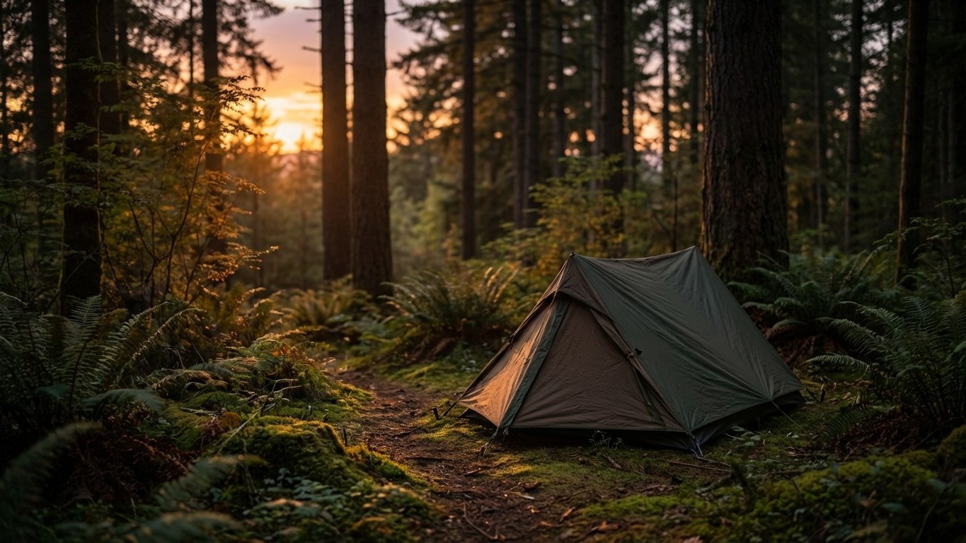 Tente discrète pour camping sauvage : couleurs, formes, poids et erreurs à éviter