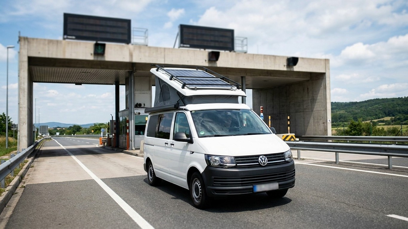 J'ai pris l'autoroute avec mon van aménagé sans vérifier un détail : la note au péage m'a coupé l'envie de voyager
