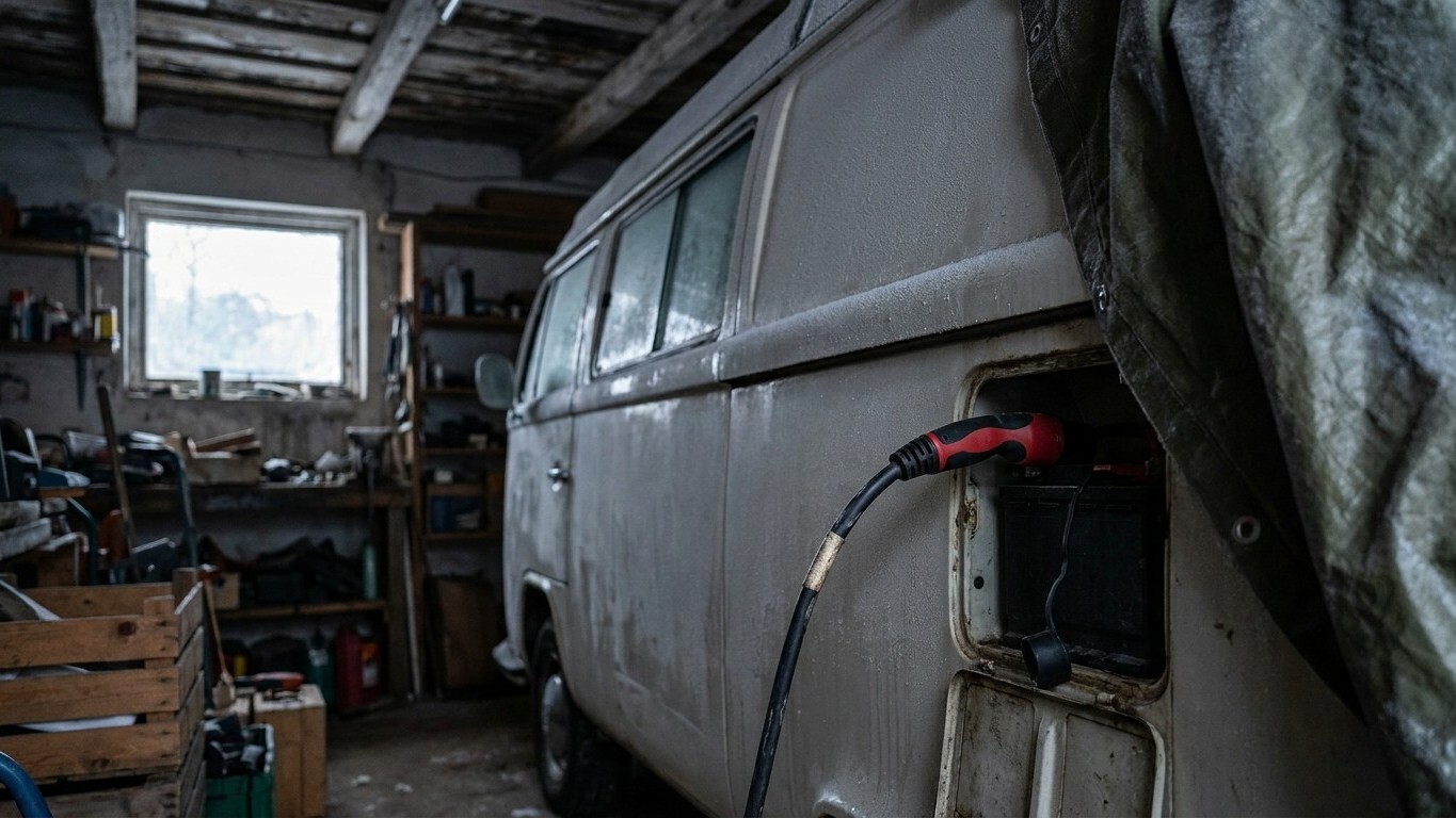 J'ai laissé mon van branché sur secteur tout l'hiver pour protéger la batterie : au printemps, l'autonomie avait fondu d'u...
