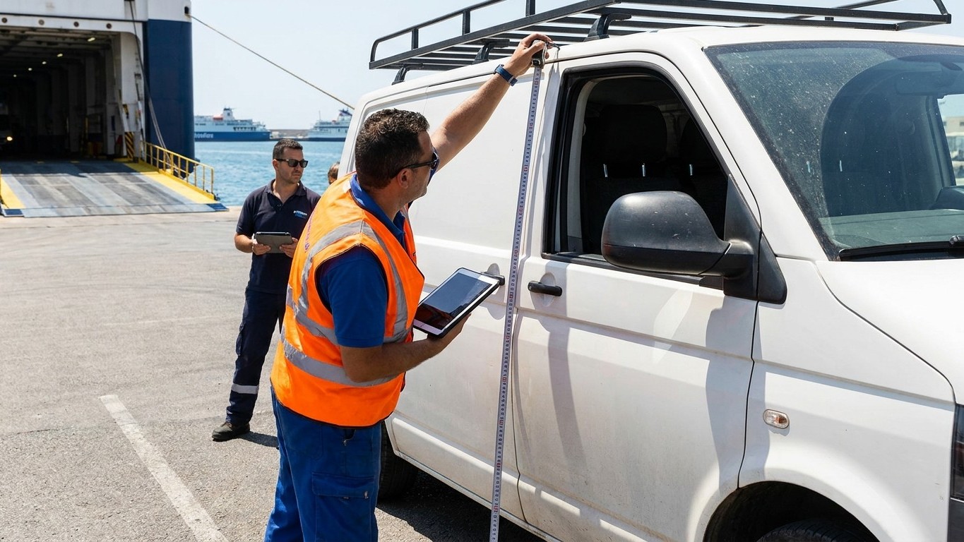 J'ai sous-déclaré la hauteur de mon van de 10 cm pour le ferry vers la Corse : à quai, l'agent m'a montré l'écran