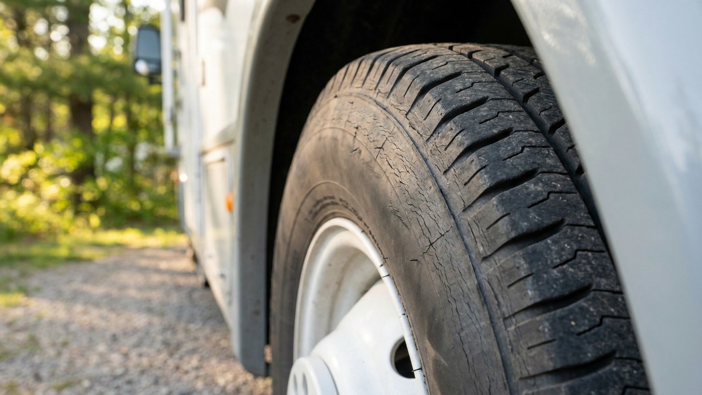 Mon camping-car n'a pas bougé de tout l'hiver : en regardant les flancs des pneus au printemps, j'ai compris que ce n'étai...