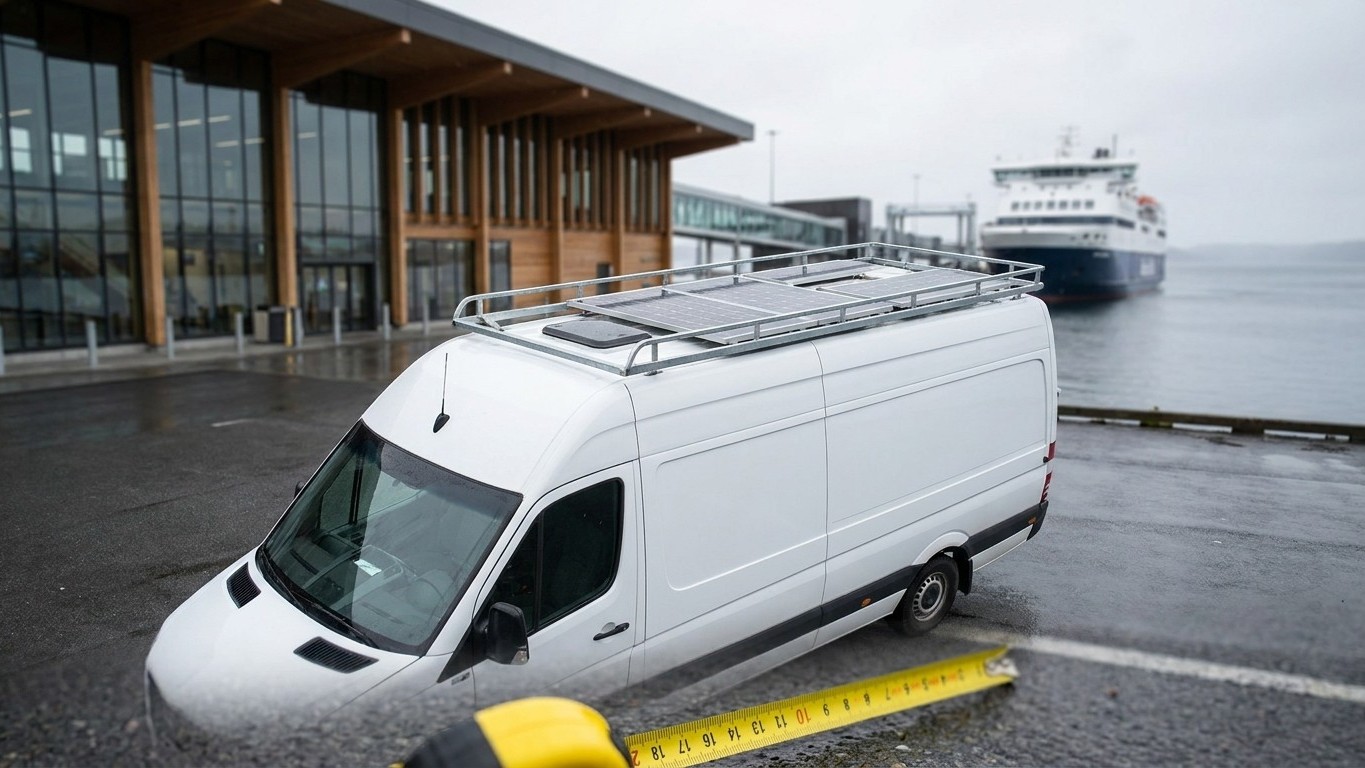 Mon van dépasse la limite de 1 cm : au guichet du ferry Calais-Douvres, j'ai vu le prix changer sous mes yeux