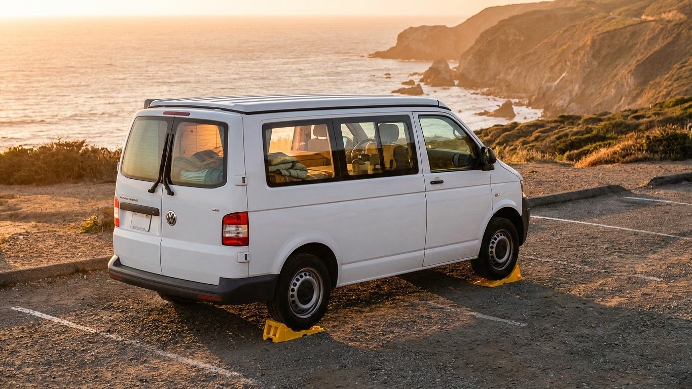 J'ai passé la nuit en camping-car sur un parking public en toute légalité : deux cales sous les roues plus tard, l'amende ...