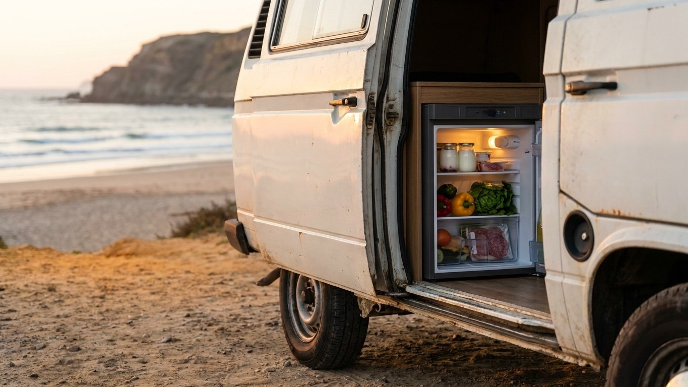 J'ai rempli mon frigo 12 V chez Mercadona pour 6 € par jour au Portugal : un dimanche en Algarve, j'ai compris ce que j'av...