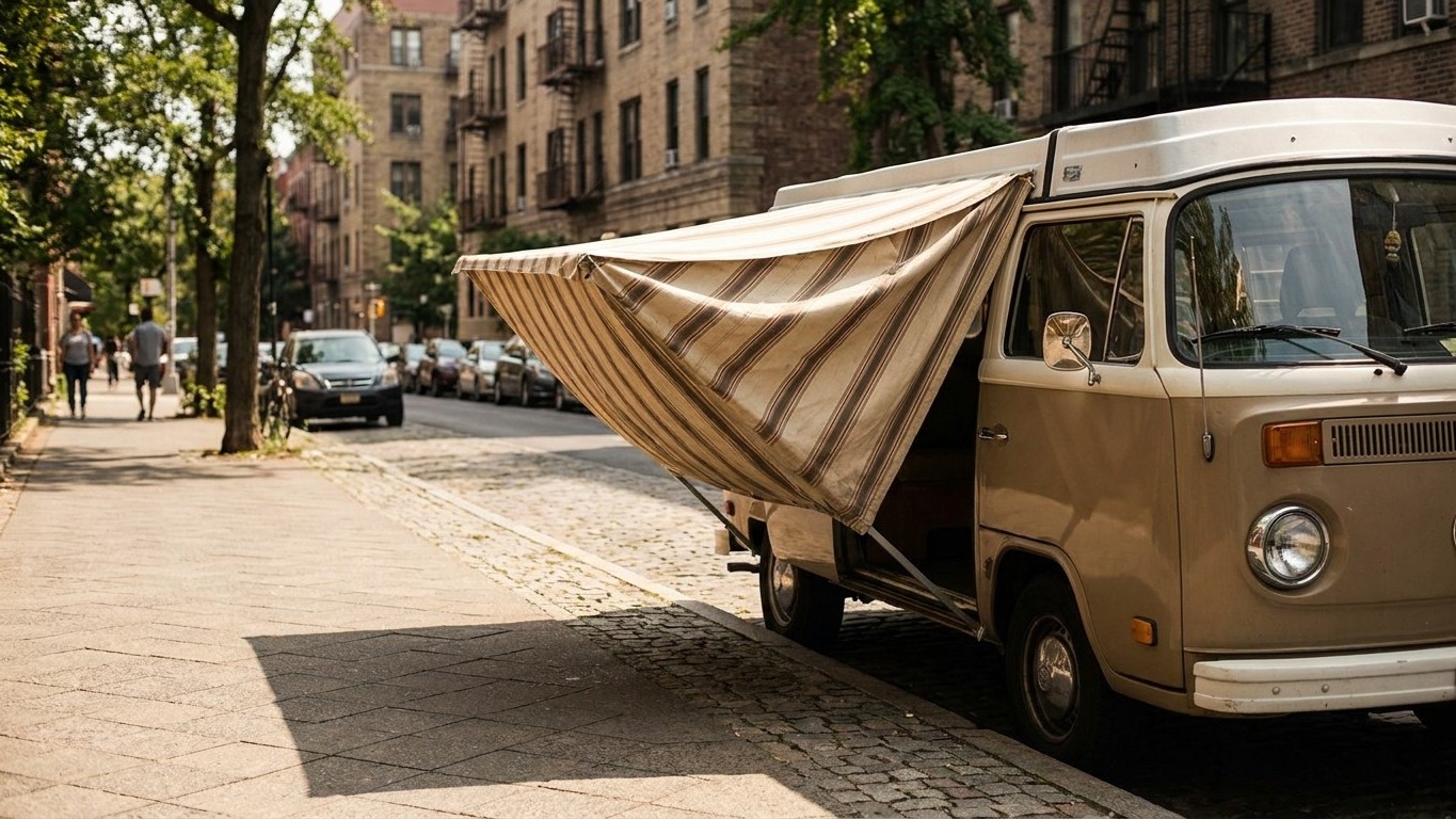 « Je dormais tranquille sur la voie publique » : pourquoi un simple auvent déplié peut faire verbaliser votre camping-car