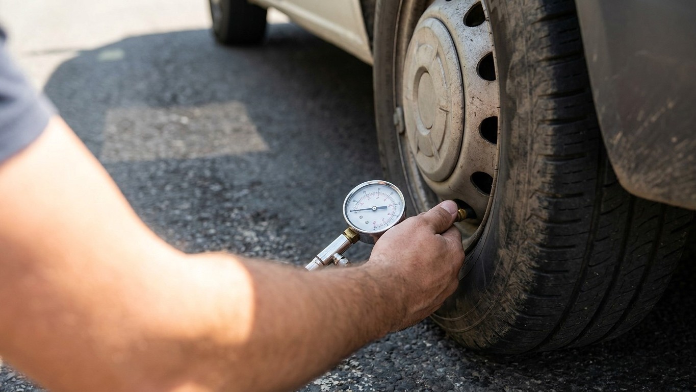 On gonfle tous les pneus de notre van comme ceux d'une voiture, sauf qu'à pleine charge cette habitude peut provoquer un é...