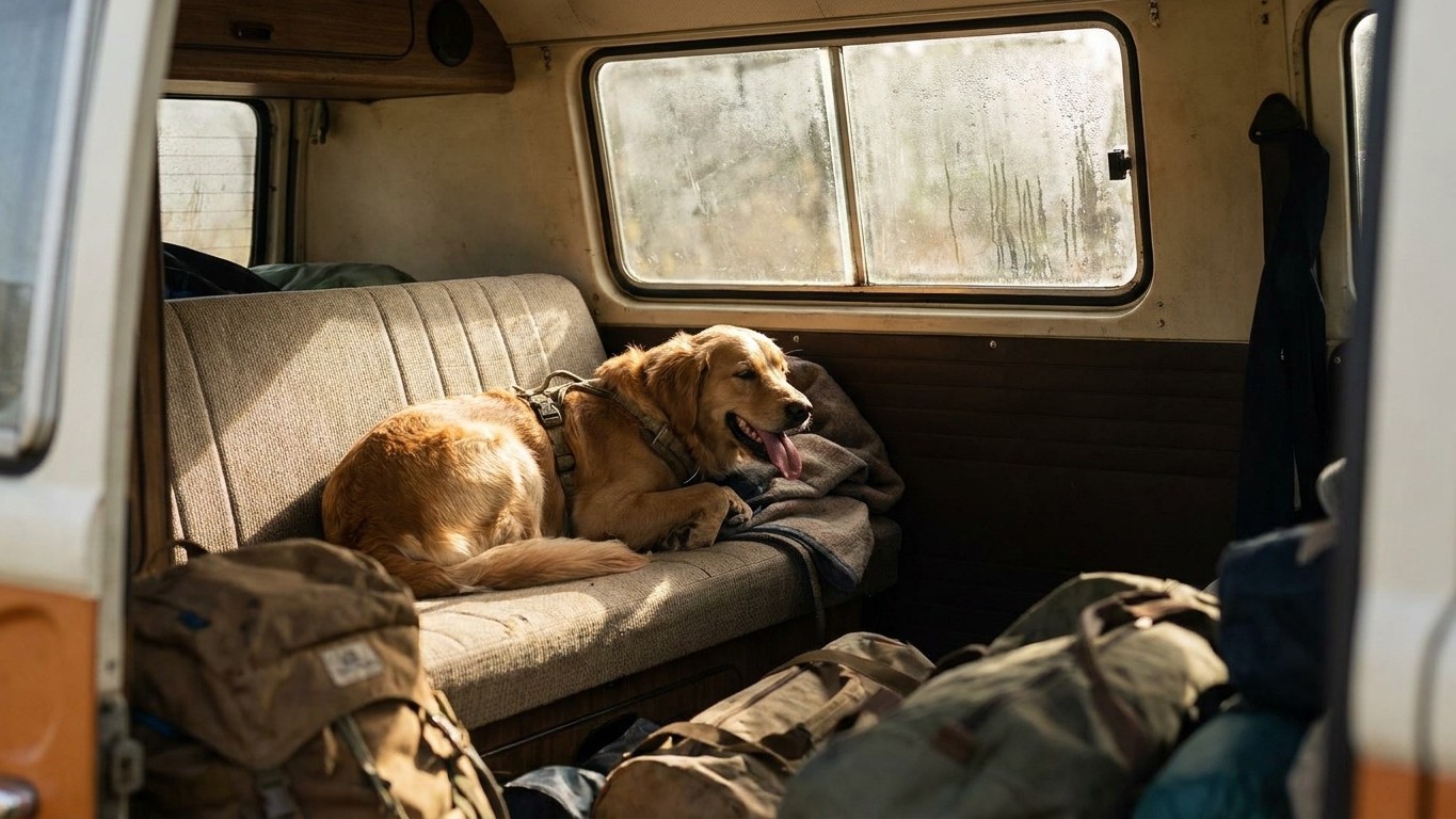 On voyageait en van avec notre chien en plein juillet : depuis qu'on a compris notre erreur d'horaire, on ne roule plus ja...