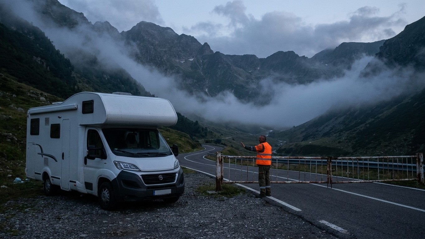 J'ai attaqué la Transfagarasan avec mon van un soir de juillet : arrivé à la barrière du col, on m'a annoncé que je ne pas...