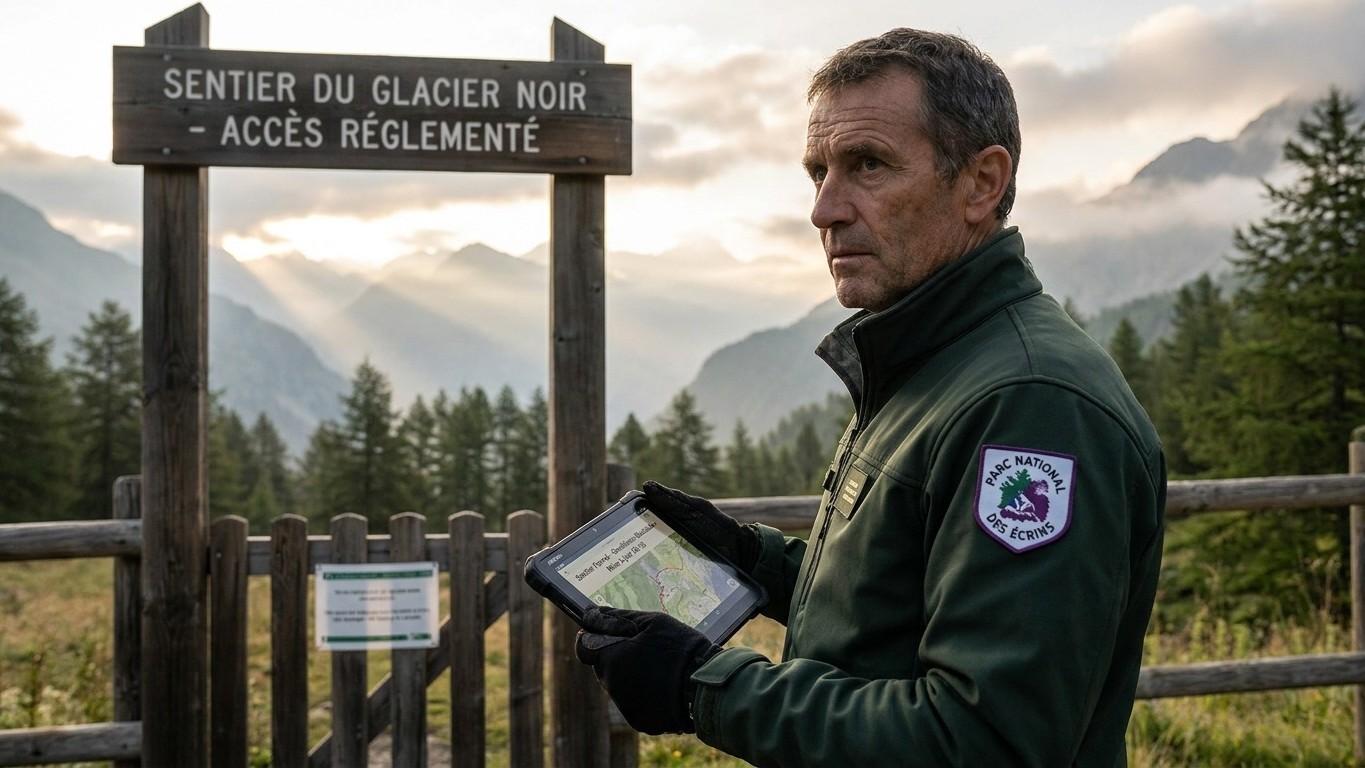 J'ai garé le fourgon au Pico do Areeiro avant le lever du jour juste pour marcher vers le Ruivo : au départ du sentier, un...