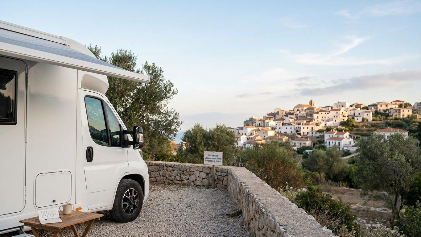 J'ai posé le fourgon sur une aire du front de mer à Ostuni à la mi-septembre : au moment de payer, le tarif avait chuté de...