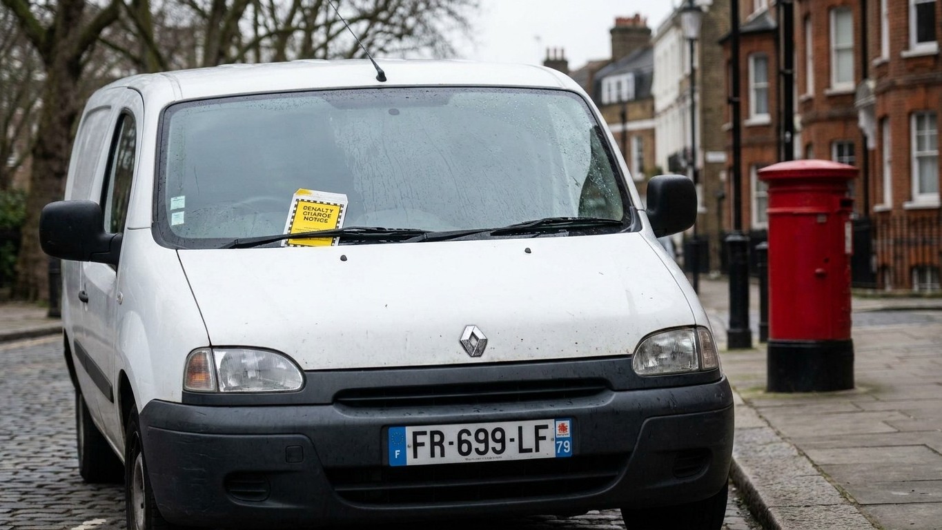 J'ai roulé jusqu'à Londres en van diesel avec ma plaque française : trois semaines après le retour, une lettre m'attendait...