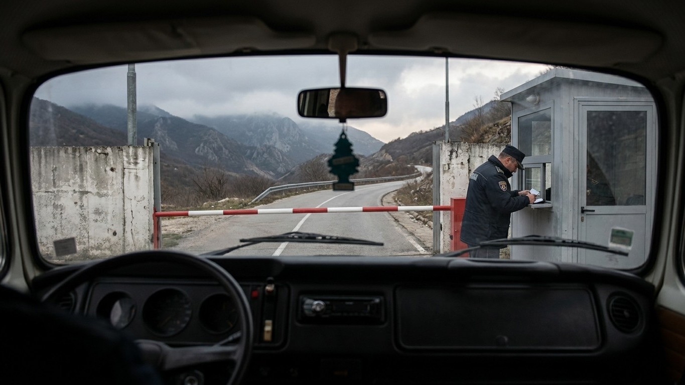 J'ai roulé jusqu'au lac d'Ohrid avec le fourgon juste pour payer moins cher qu'au Monténégro : au poste-frontière, on m'a ...