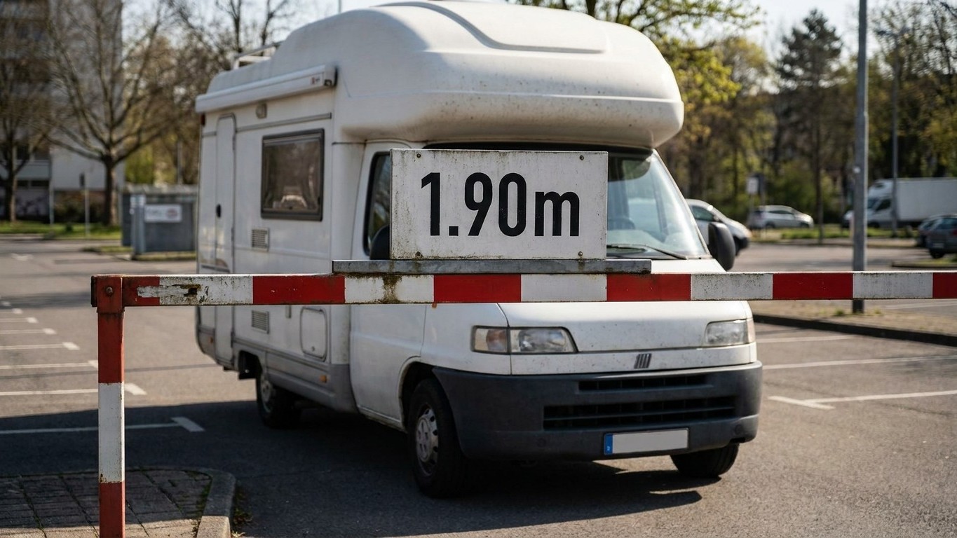 J'ai voulu garer mon fourgon au parking-relais des 4 Cantons pour la Braderie de Lille : la barre à 1,90 m m'a fait compre...