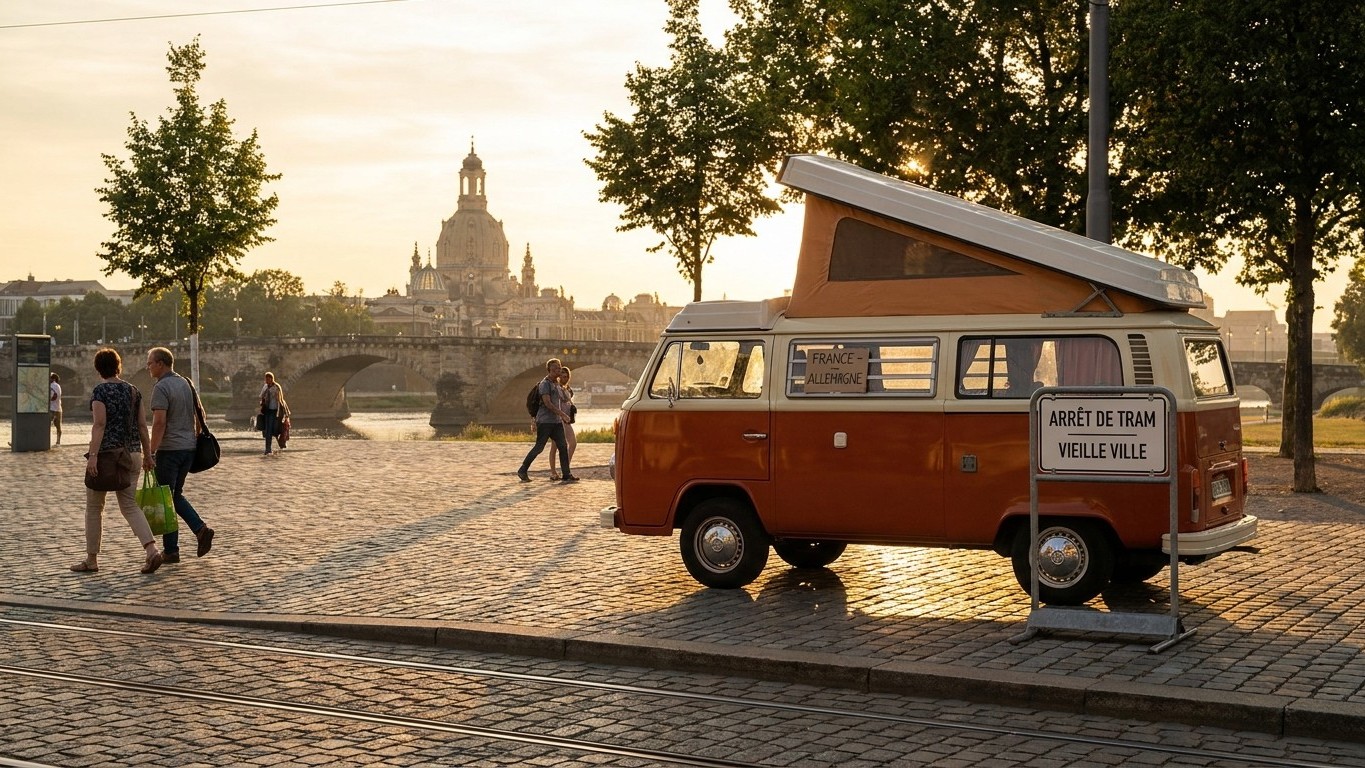 J’adorais Prague jusqu’à ce qu’on me fasse découvrir cette ville voisine où le fourgon dort à un arrêt de tram du centre