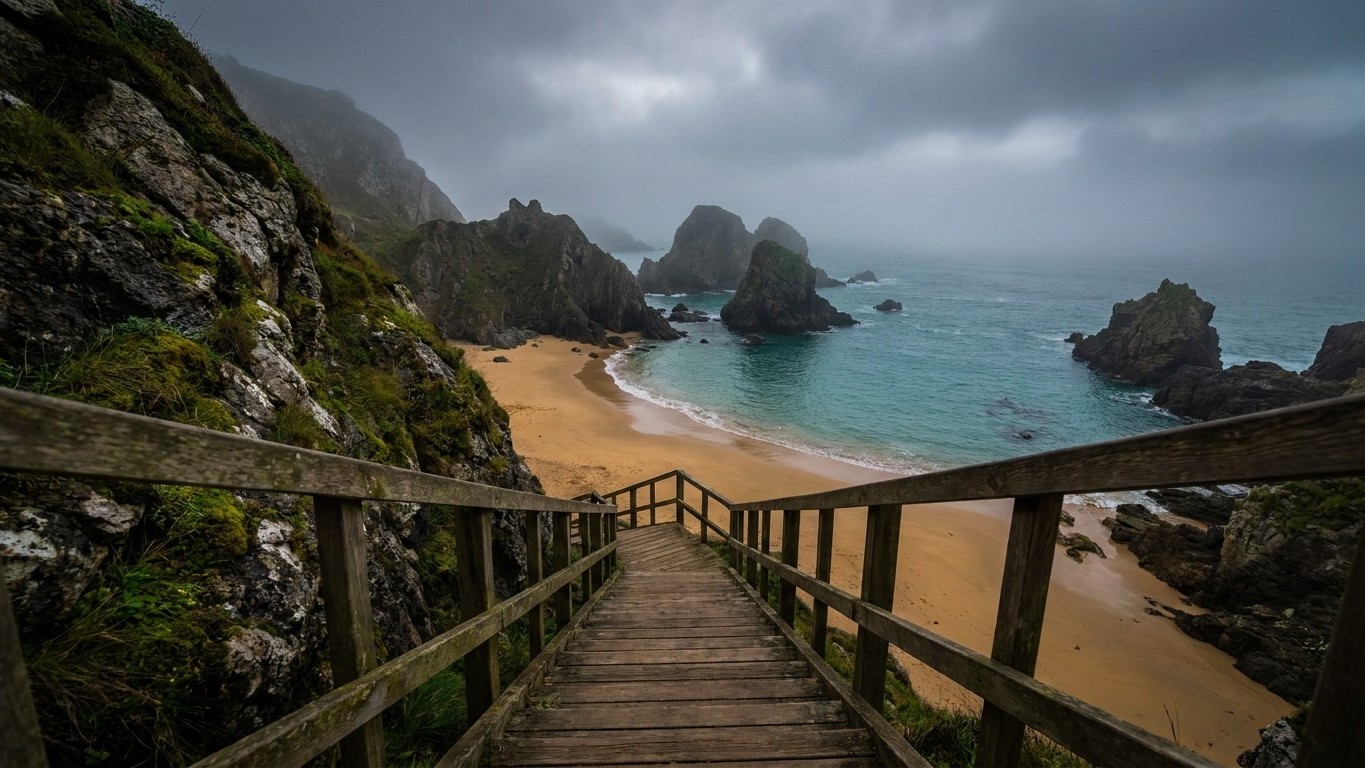 J’ai pris le sentier qui mène à la playa del Silencio pour éviter la foule : en arrivant en bas, j’ai compris ce que perso...