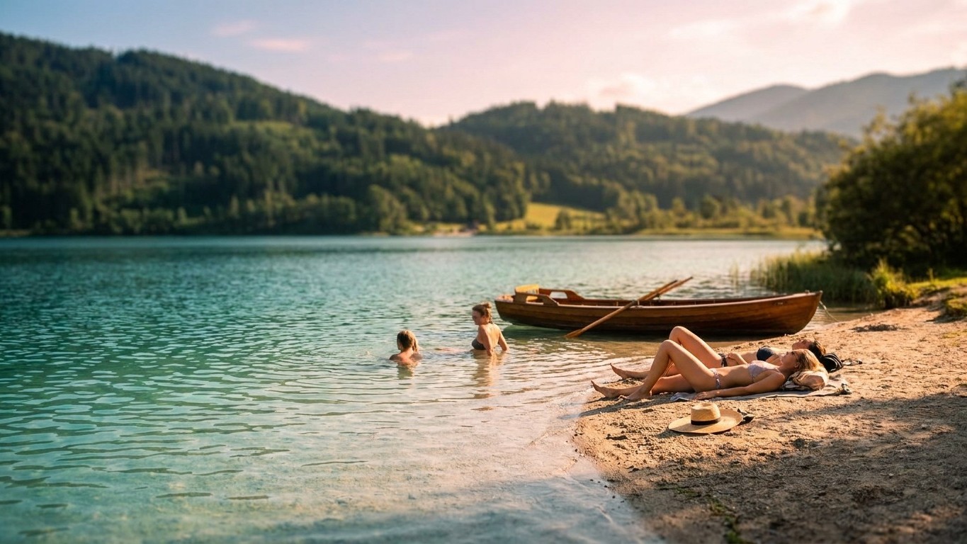 On s'obstine tous à descendre vers le lac de Côme en août, alors que ces lacs autrichiens atteignent 27 °C sans faire expl...